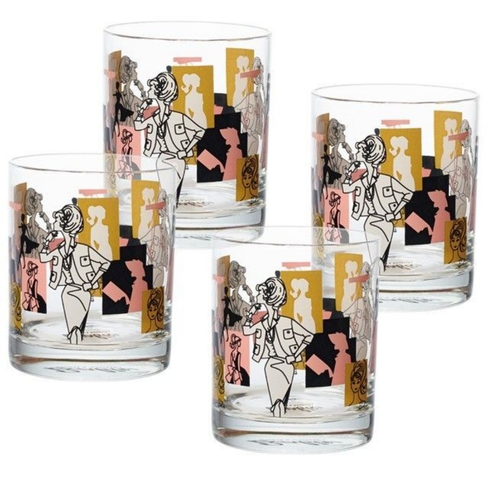 Barbie Glass Tumbler 4 set RARE